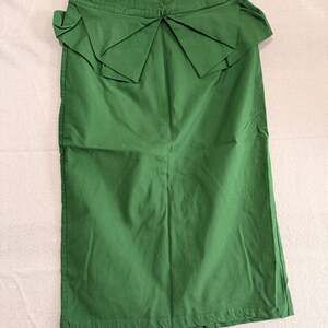 Grace Karin Women's Front Tie High Waist Ruffled Pencil Skirt Green